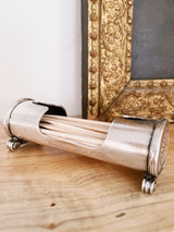 Antique Silver Plated Toothpick Holder from Carlton Hotel Rome Antique Silver Plated Toothpick Holder from Carlton Hotel Rome
