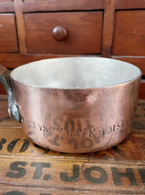 Antique Copper Pot from Voisin Restaurant in NYC Antique Copper Pot from Voisin Restaurant in NYC