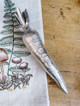 Vintage Maitland-Smith Silvered Bronze Carrot Vintage Maitland-Smith Silvered Bronze Carrot
