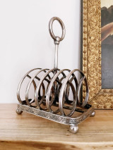 Antique Silver Plated Toast Rack from The Statler Hotel Antique Silver Plated Toast Rack from The Statler Hotel