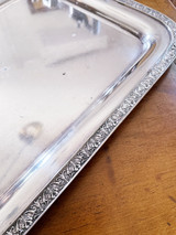 1920s Silver Plated Serving Tray from Southern Hotel in Baltimore MD 1920s Silver Plated Serving Tray from Southern Hotel in Baltimore MD