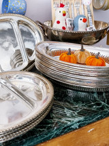 Antique Silver Plate Bread Basket from The Algonquin Club in Boston