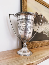 1919 Silver Plated Draft Horse Judging Trophy 1919 Silver Plated Draft Horse Judging Trophy