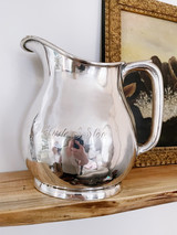 Antique Silver Plated Water Pitcher from The Clyde Steamship Company Antique Silver Plated Water Pitcher from The Clyde Steamship Company