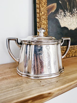 Vintage Silver Plated Southern Railway Sugar Bowl
