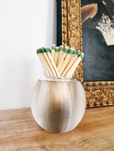 1903 English Sterling & Glass Match Striker