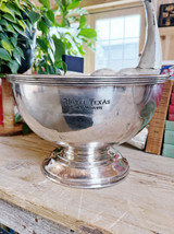 1950 Silver Punch Bowl from The Hotel Texas in Fort Worth