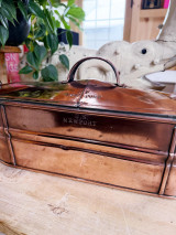 Antique Duparquet Copper Fish Poacher “JS Newport”