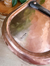 Antique French Copper Daubiere Pan from Hotel Albert 1er Nice