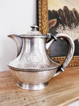 Antique Silver Plated Teapot from Astor House Hotel NYC