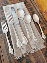 60 Piece Silver Plated Flatware Service for 10 from the Fontainebleau Hotel Miami Beach