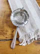 1920s Silver Plated Tea Strainer from Hong Kong & Shanghai Hotels