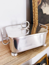 Vintage Ellerman Lines Silver Plated Sardine Box