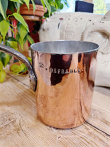 Antique French Dehillerin Copper Pot from CGT French Line Oceanliner - 14cm