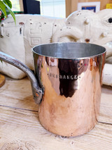 Antique French Dehillerin Copper Pot from CGT French Line Oceanliner - 16cm