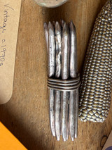 Vintage Maitland-Smith Silvered Bronze Green Beans