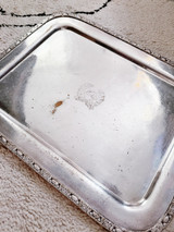 Large 1948 Silver Serving Tray from The Waldorf-Astoria Hotel