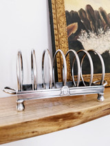 Antique Silver Plated Toast Rack from The Del Monte Lodge in Pebble Beach CA