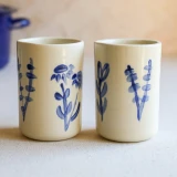 Cottage Blue Floral Tumbler