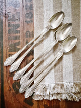 Set of 6 Silver Plated Iced Tea Spoons from The Plaza Hotel NYC