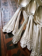 Set of 12 Silver Plated Table Spoons from The Plaza Hotel NYC