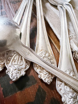 Set of 6 Silver Plated Serving Spoons from The Plaza Hotel NYC