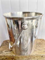 Antique Christofle Silver Plated Ice Bucket from Messageries Maritimes Ocean Liner