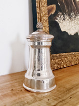 Antique Christofle Silver Pepper Mill from a Messageries Maritimes Ocean Liner