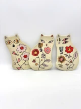 Cat Dish with 22k Gold Luster