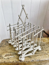 Antique English Silver Plated Expanding Toast Rack