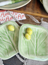 Ceramic Cabbageware Lemon Dish