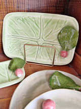 Ceramic Cabbageware Radish Tray