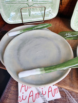 Ceramic Leek Salad Plate