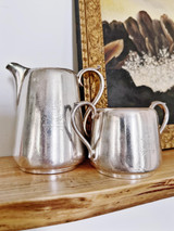 1905 Silver Plated Cream & Sugar from Marine Hotel in Elie Scotland