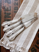 Set of 4 Silver Plated Butter Knives from The Plaza Hotel NYC