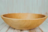 15" Sugar Maple Wooden Serving Bowl 