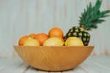 15" Sugar Maple Wooden Serving Bowl 