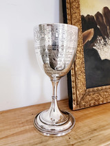 1874 English Silver Plated Sports Trophy