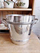 Antique French Silver Plated Champagne Bucket from The Trouville Palace Hotel