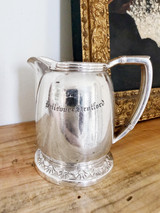 Vintage Silver Creamer from The Hotel Bellevue Stratford Hotel Philadelphia