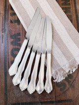 Set of 6 Vintage Silver Plated Greenbrier Hotel Dinner Knives