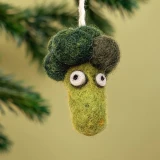Broccoli Wool Felt Ornament