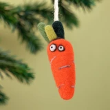 Carrot Wool Felt Ornament
