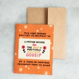 Access To Gossip Punch-Out Card