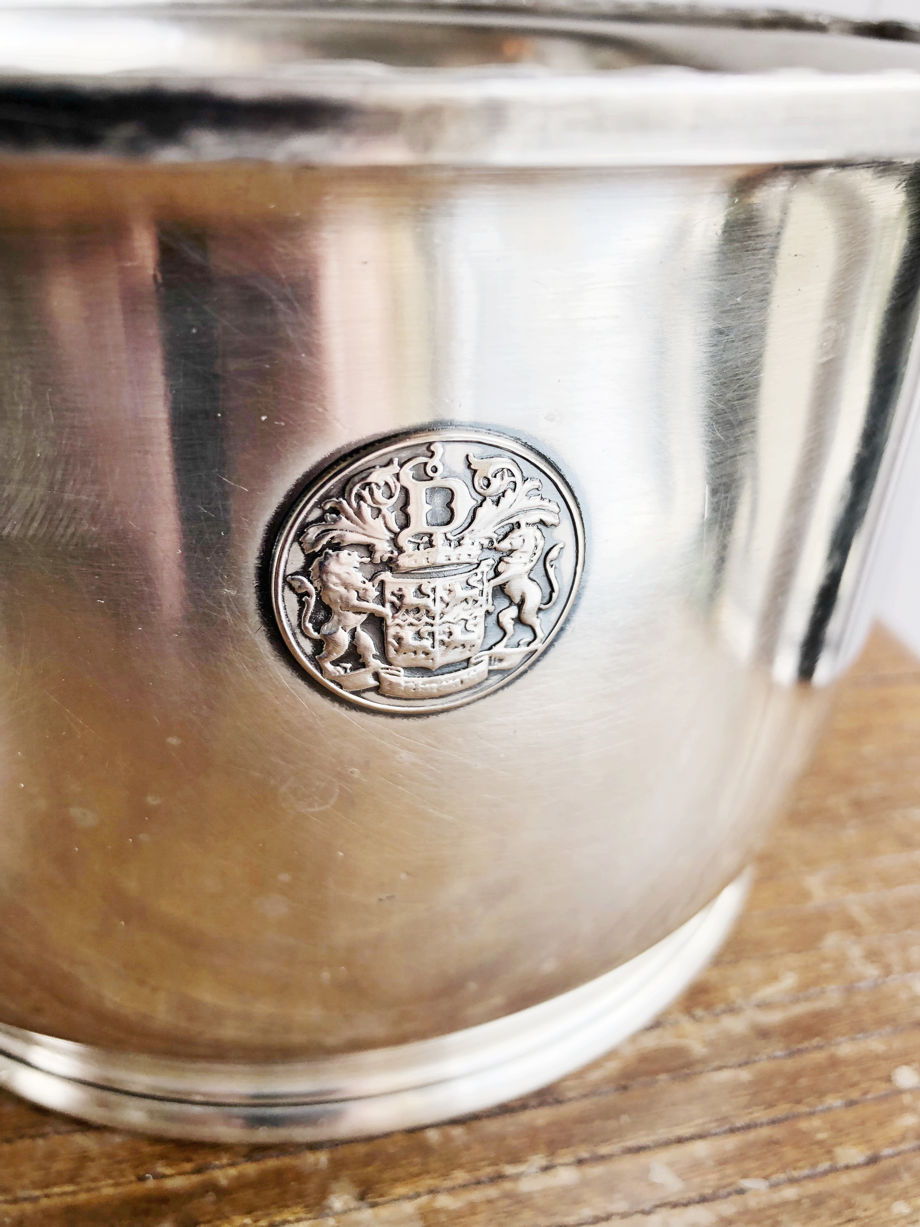 1929 Silver Plated Champagne Bucket from Delmonicos New York