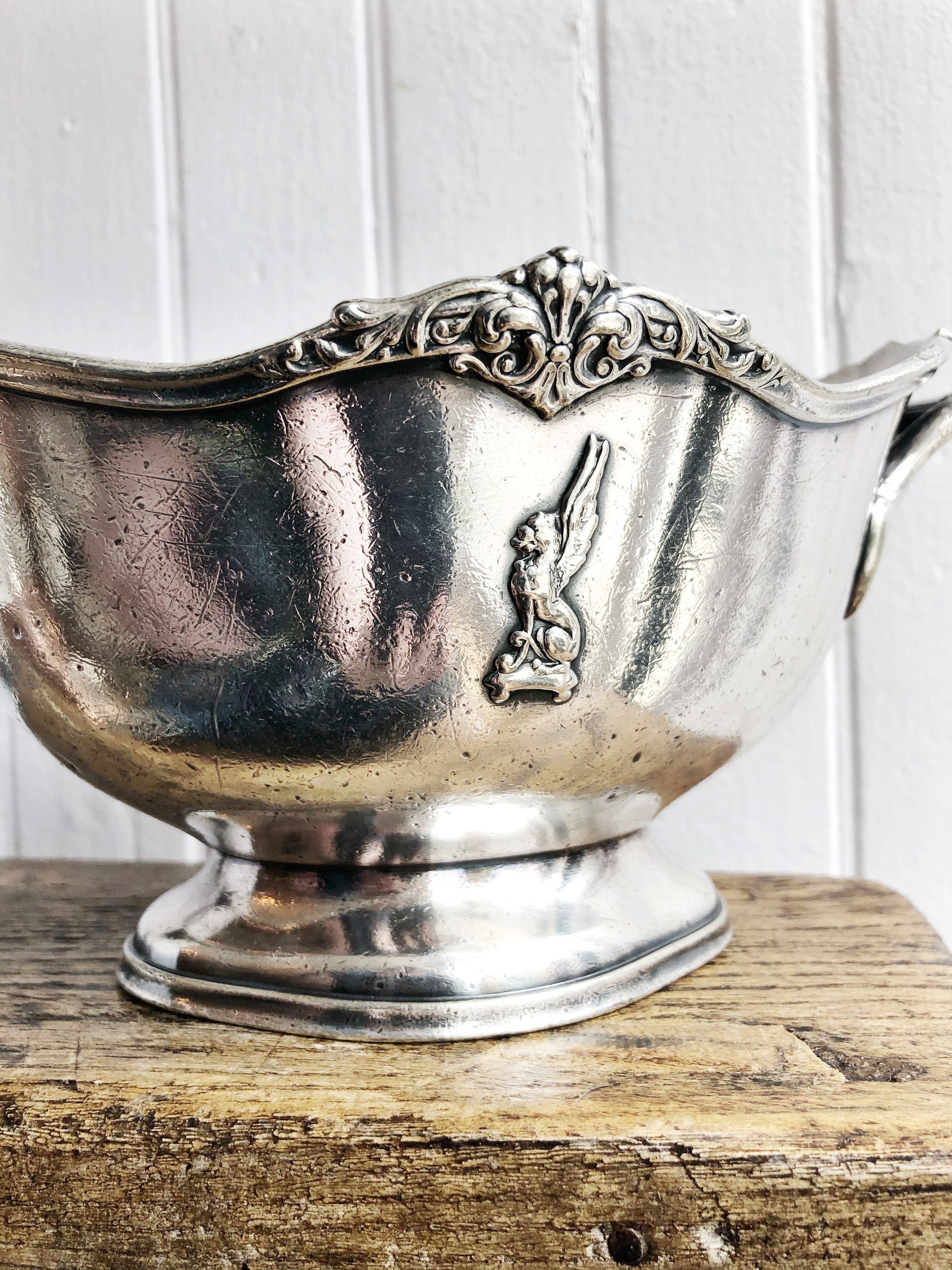 Antique Silver Plated Serving Bowl from Rectors Lobster Palace NYC