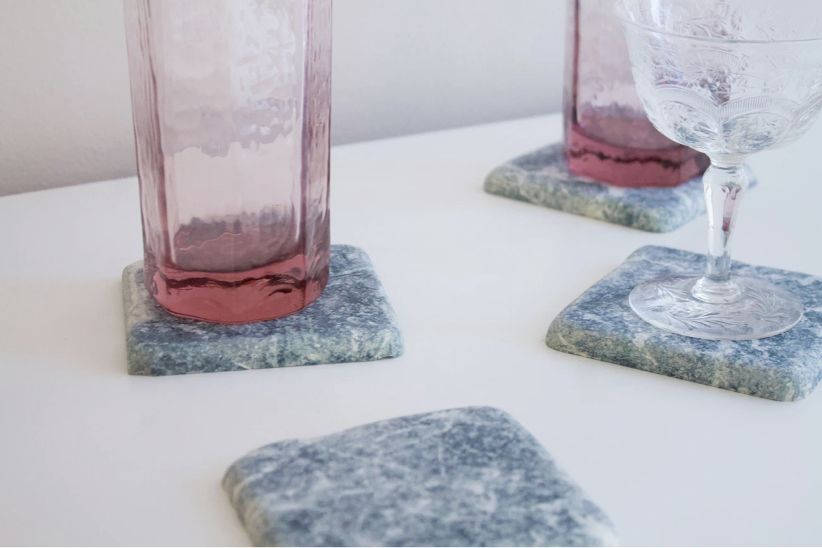 Serpentine Marble Coasters