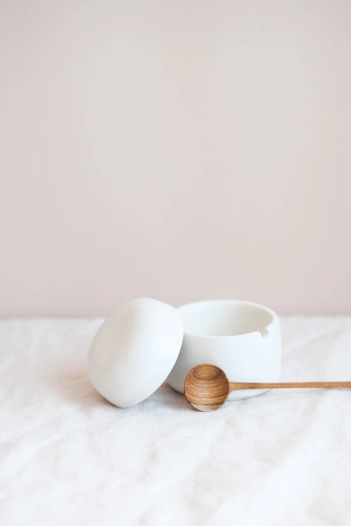 Snow Salt Box & Spoon
