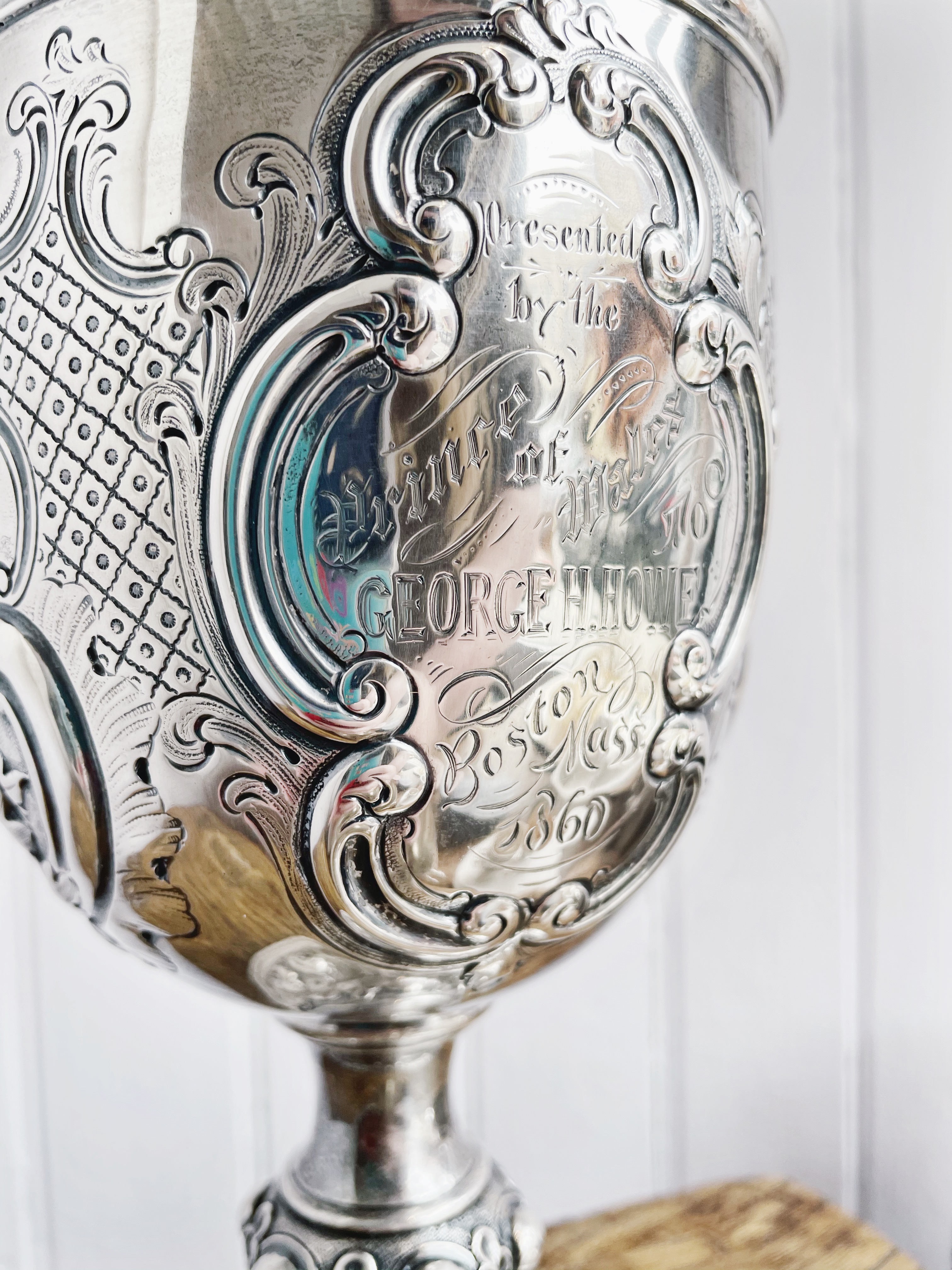 1860 Sterling Silver Cup Presented by The Prince of Wales