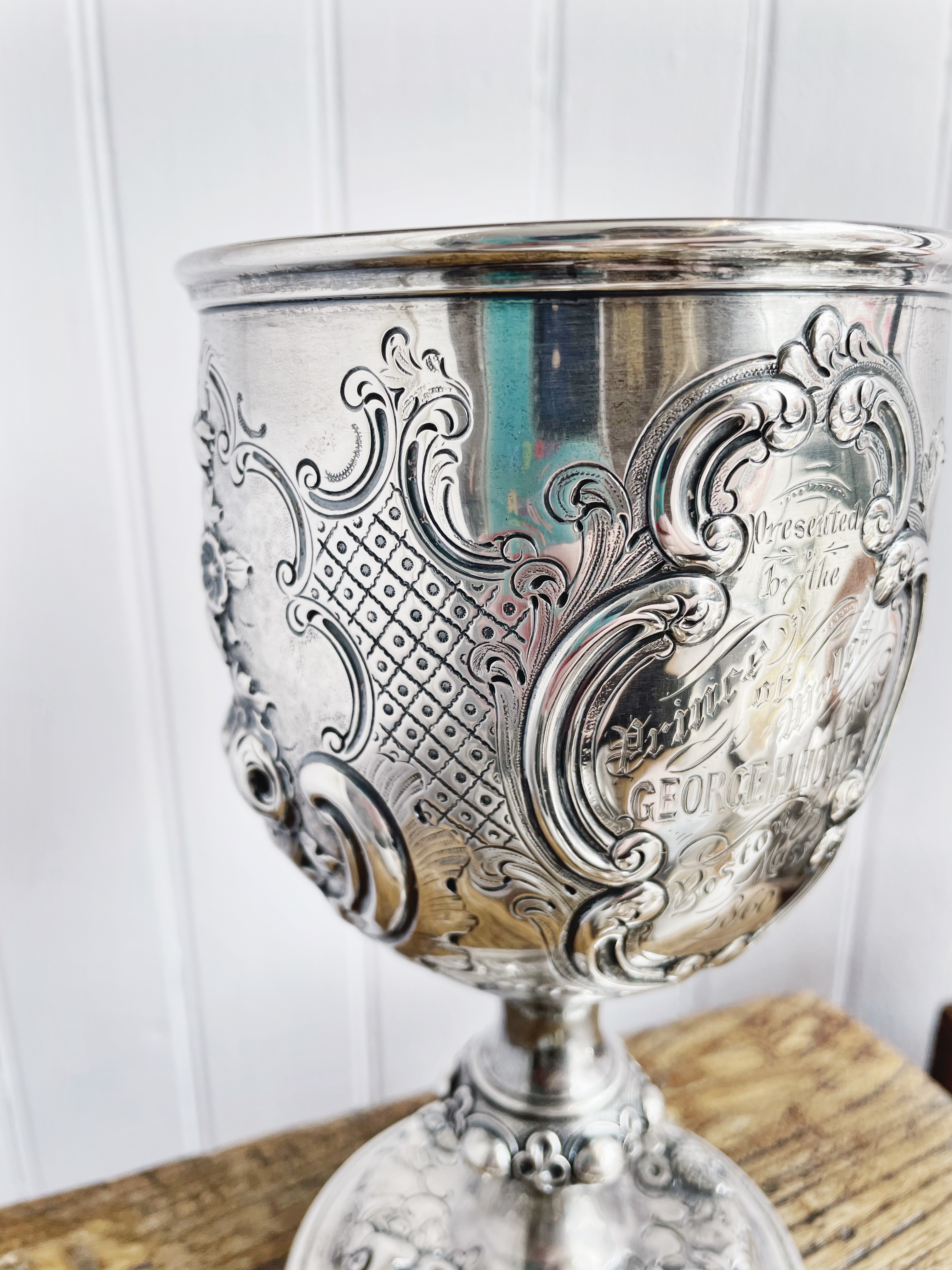1860 Sterling Silver Cup Presented by The Prince of Wales